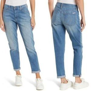 NWT Hudson Natalie Midrise Slim Boyfriend Crop Jeans Light Blue Size 27